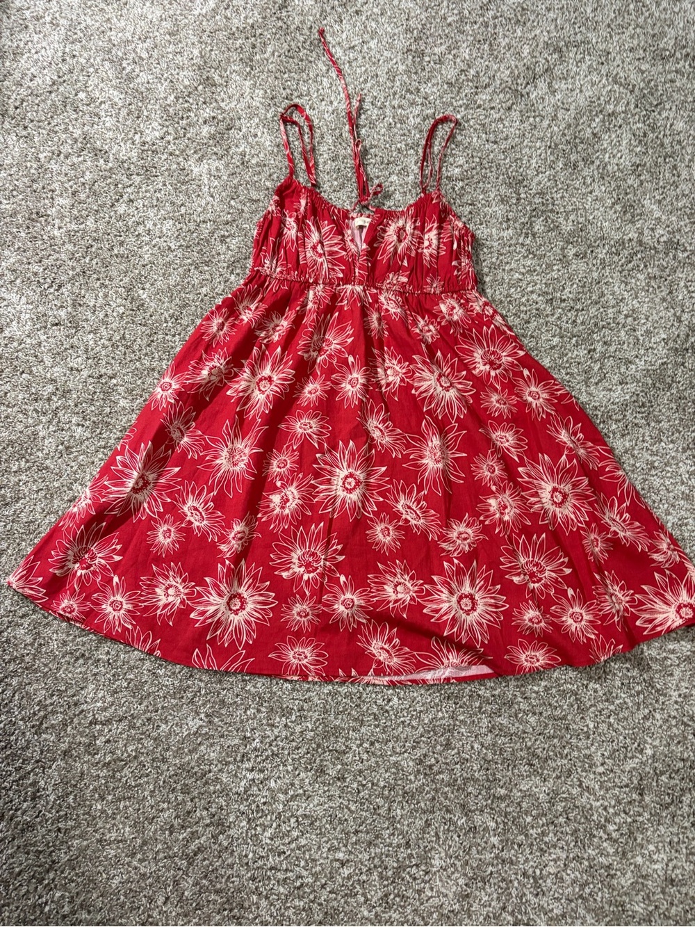 Rewind Red Floral Mini Dress